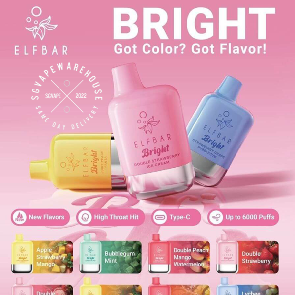 ELFBAR BRIGHT 6K PUFF DISPOSABLE