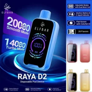 Elf Bar Raya D2 Disposable Vape Being Used in Singapore